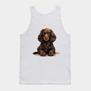 Boykin Spaniel Dog Illustration Tank Top